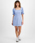 ფოტო #1 პროდუქტის Puff-Sleeve Mini Dress