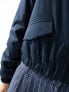 JDY cropped padded bomber jacket in navy 2XL - фото #5