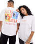 Фото #1 товара ASOS DESIGN unisex oversized graphic t-shirt with Guns N Roses Tour prints in white