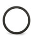 Stainless Steel Polished Black IP-plated 4mm Band Ring