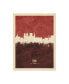 Фото #1 товара Michael Tompsett York England Skyline Red II Canvas Art - 27" x 33.5"