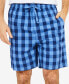 ფოტო #1 პროდუქტის Men's Buffalo Plaid Pajama Shorts