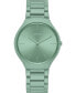 ფოტო #1 პროდუქტის Unisex Swiss True Thinline Les Couleurs Le Corbusier Green High-Tech Ceramic Bracelet Watch 39mm