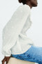 Фото #6 товара Блуза с кружевными деталями и вышивкой плюмети ZARA