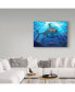 Howard Robinson 'Stalking Shark' Canvas Art - 19" x 14" x 2"