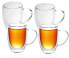 4x Thermo Glas Teeglas Kaffeeglas 350ml