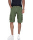 ფოტო #1 პროდუქტის Men's Belted Twill Tape Cargo Shorts