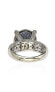 ფოტო #3 პროდუქტის Suzy Levian Sterling Silver Cubic Zirconia Pave Center Stone Ring