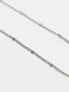 ASOS DESIGN sunglasses chain with dot dash design in silver tone