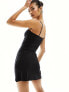 Фото #5 товара ASOS DESIGN strappy cami mini dress with bust seaming in black