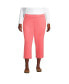 Plus Size Starfish Mid Rise Pull On Crop Pants