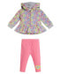 Фото #1 товара Костюм GUESS Baby Girls Zip Up Top and Jersey Leggings.