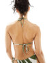 New Look bikini top in khaki stripe 40 - фото #3