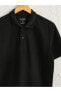 Your Fashion Style'dan Erkek Siyah Tişört Polo Yaka Kısa Kollu Basic Pike