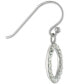 Crystal Circle Drop Earrings in Sterling Silver, Created for Macy's