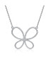 Фото #1 товара Gigi Girl Kids/Young Teens Sterling Silver Cubic Zirconia Butterfly Design Pendant