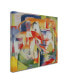 Фото #2 товара Franz Marc 'Elephant Horse and Cow 1914' Canvas Art - 18" x 18"