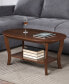 36" Medium-Density Fiberboard American Heritage Oval Coffee Table