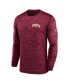 Men's Burgundy Washington Football Team Velocity Athletic Stack Performance Long Sleeve T-shirt