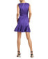 ფოტო #4 პროდუქტის Women's Belted Fit & Flare Dress