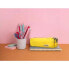 LIDERPAPEL School bag rectangular carryall 3 pockets pastel yellow 185x80x70 mm
