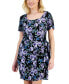 Фото #4 товара Petite Floral-Print Sarong Sheath Dress