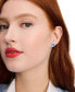 ფოტო #4 პროდუქტის Gold-Tone Sweetheart Blue Stud Earrings