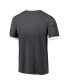 Men's Threads Heathered Black Vegas Golden Knights Ringer Contrast Tri-Blend T-shirt