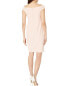 Фото #2 товара LAUREN Ralph Lauren 303516 Womens Crepe Off-the-Shoulder Dress Pale Pink Size 12