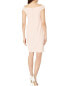 LAUREN Ralph Lauren 303516 Womens Crepe Off-the-Shoulder Dress Pale Pink Size 12