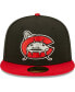 ფოტო #3 პროდუქტის Men's Black Carolina Mudcats Authentic Collection Team Home 59FIFTY Fitted Hat