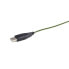 Gembird MUSG-001-G - Ambidextrous - USB Type-A - 2400 DPI - Black - Green