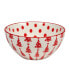 Фото #4 товара Peppermint Candy 13 oz All Purpose Bowls Set of 6, Service for 6