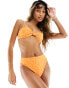 Rhythm allegra high waist bikini bottom in orange