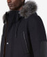 Фото #4 товара Men's Dawson Hooded Parka with Faux-Leather & Faux-Fur Trim