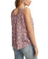 Фото #2 товара Women's Cotton Floral-Print Military Tank Top