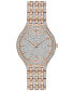 ფოტო #1 პროდუქტის Women's Crystal Accented Rose Gold-Tone Stainless Steel Bracelet Watch 32mm 98L235