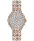 Women's Crystal Accented Rose Gold-Tone Stainless Steel Bracelet Watch 32mm 98L235