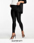 Фото #2 товара Spanx Mama faux leather high waist sculpting leggings in black