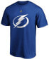 Men's Victor Hedman Blue Tampa Bay Lightning Authentic Stack Name and Number T-shirt