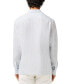 Фото #2 товара Men's Long Sleeve Striped Button-Down Linen Shirt