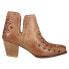 Фото #1 товара Roper Rowdy Aztec Southwest Embroidered Round Toe Cowboy Booties Womens Size 7 M