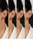 Minimalist 2in1 round earrings with zircons EA840YBC