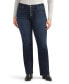 ფოტო #1 პროდუქტის Plus Size Suki Mid Rise Curvy Fit Slim Bootcut Jeans