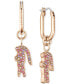 Фото #1 товара Multicolor Crystal Crocodile Drop Earrings