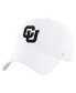 ფოტო #1 პროდუქტის Men's White Distressed Colorado Buffaloes Vintage-Like Clean Up Adjustable Hat