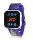 Children's Frozen 2 Light Emitting Diode Purple Silicone Strap Watch 32mm