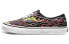 Vans Authentic 火焰 复古 低帮 板鞋 男女同款 黑红 / Кроссовки Vans Authentic VN0A38EMVKJ