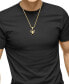 ფოტო #2 პროდუქტის EFFY® Men's Black Spinel Lion 22" Pendant Necklace (3/8 ct. t.w.) in 14k Gold-Plated Sterling Silver