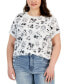 ფოტო #3 პროდუქტის Trendy Plus Size Mickey & Friends Printed T-Shirt